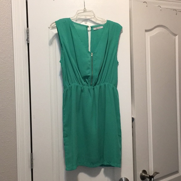 Blue/Green summer spring dress short Bohme - Picture 1 of 4